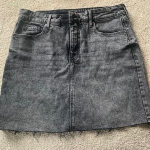 Black denim jean skirt sz 10